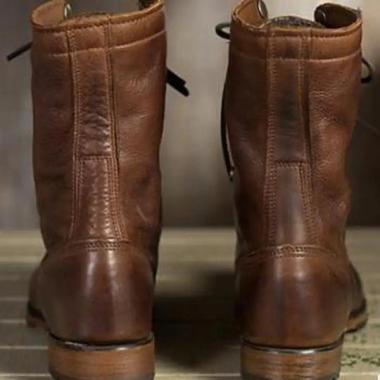 Halbhohe Herren Schnürstiefel