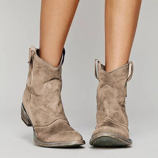 Harley™ - Vintage Cowboy Stiefeletten Braun