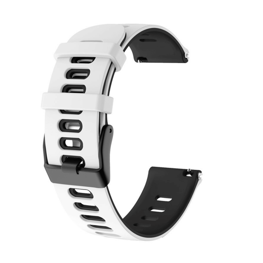Zweifarbiges Silikon Armband® Weiß