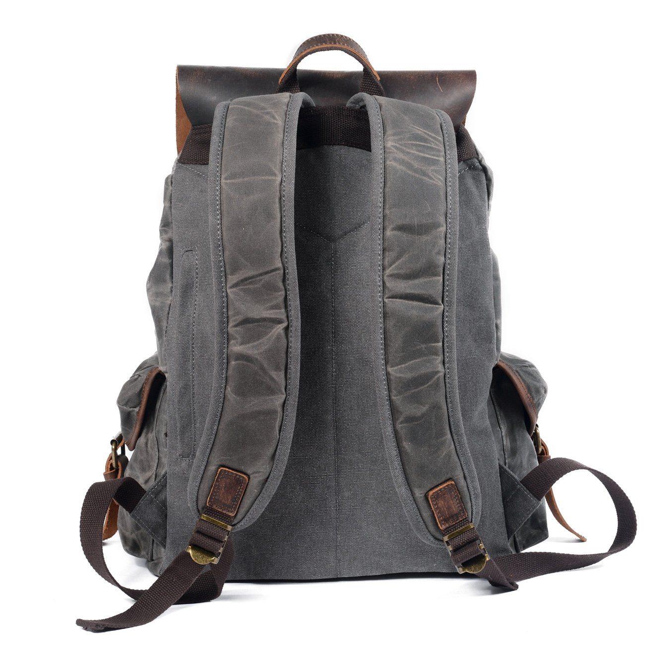 SALZBURG | Leinen-Leder-Rucksack