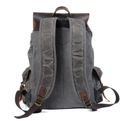 SALZBURG | Leinen-Leder-Rucksack
