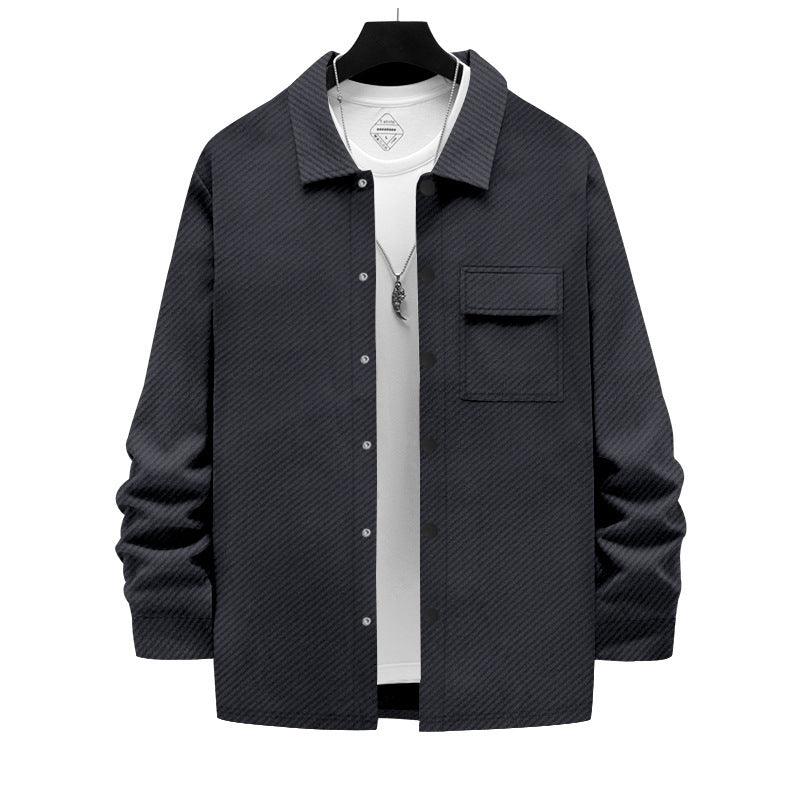 Retro Casual Hemd Für Herren – Stilvolle Hemden In Vielfältigen Farben Und Größen, Bequem Und Vielseitig Eisengrau
