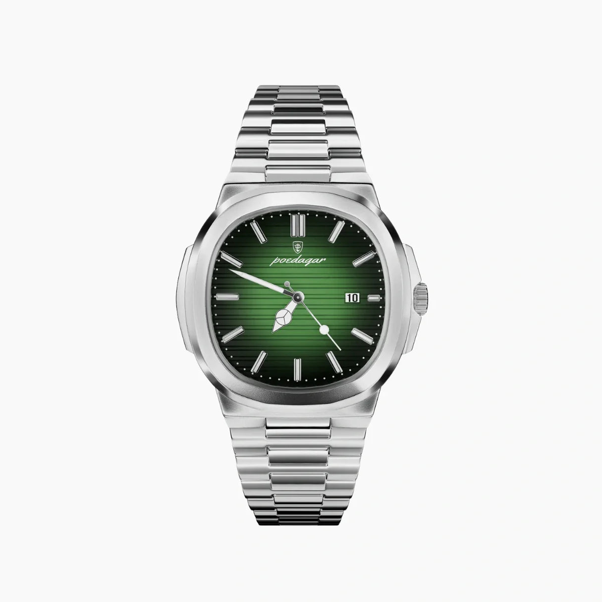 Hugo Albrecht Poedagar 41mm Edelstahl Uhr - stilvolles Design für jeden Anlass.