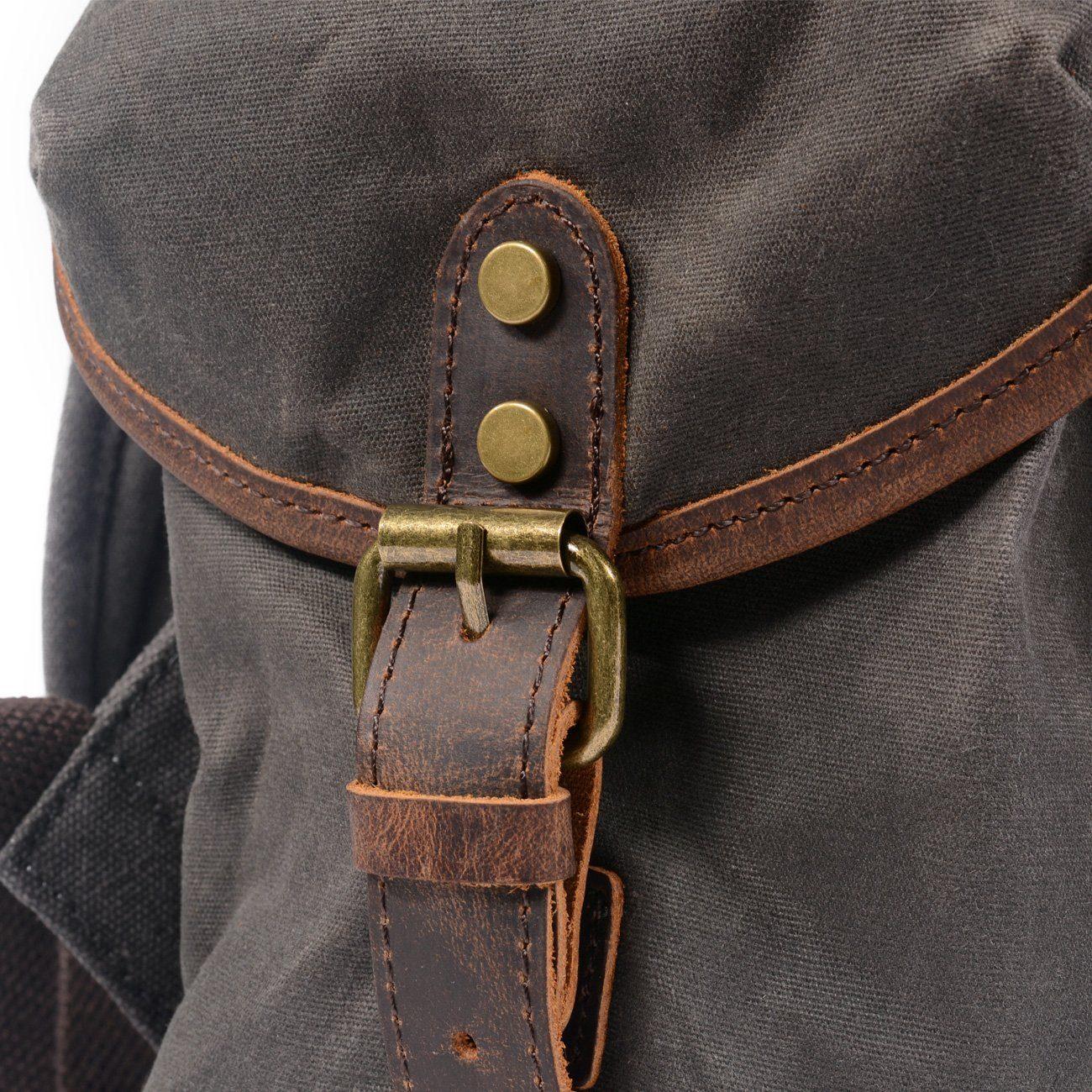 SALZBURG | Leinen-Leder-Rucksack