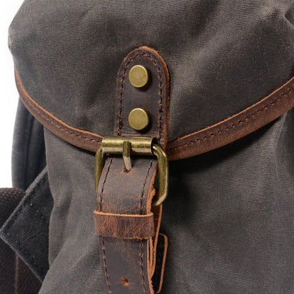 SALZBURG | Leinen-Leder-Rucksack