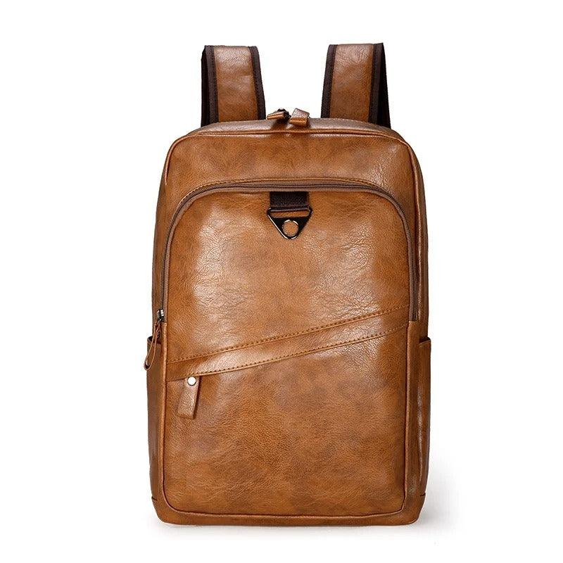 Luca | Herren-Leder-Rucksack fürs Büro Braun