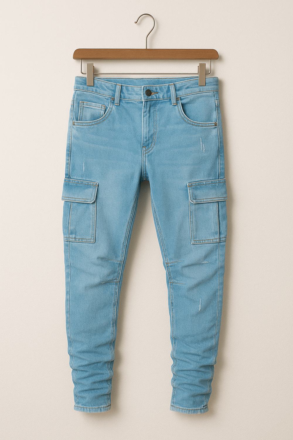 Dehnbare Cargo Jeans Herren