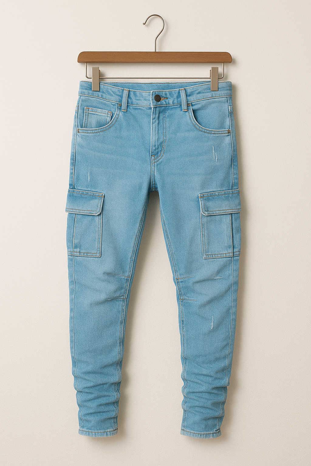 Dehnbare Cargo Jeans Herren