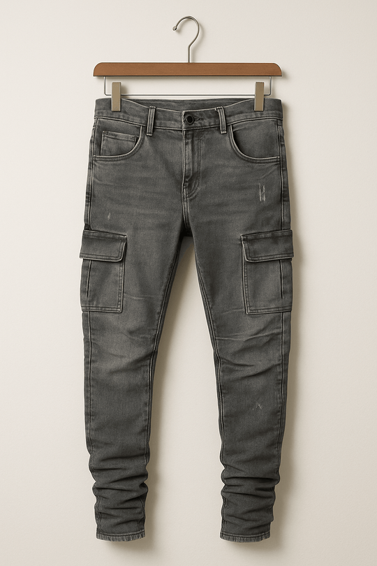 Dehnbare Cargo Jeans Herren