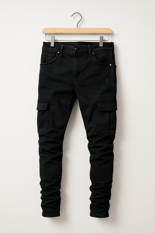 Dehnbare Cargo Jeans Herren