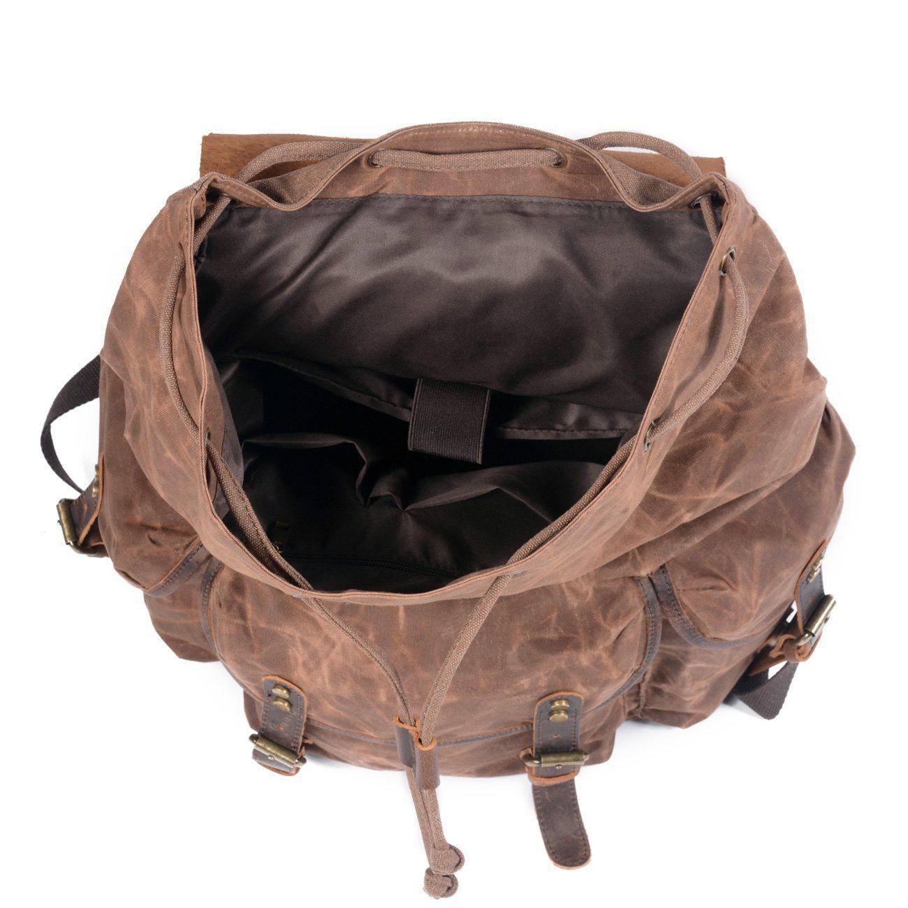 SALZBURG | Leinen-Leder-Rucksack